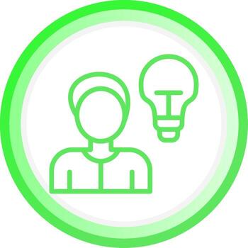 Thinking Creative Icon Design vector
