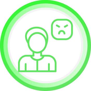 Angry Creative Icon Design vector