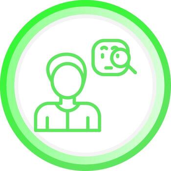 Suspicious Creative Icon Design vector