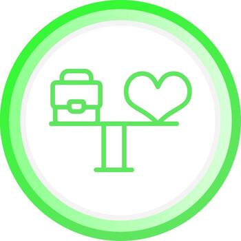 Line Green Circle Gradient Design vector