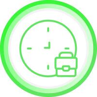 Line Green Circle Gradient Design vector