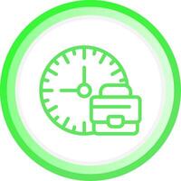 Work Time Boundaries Creative Icon Design vector