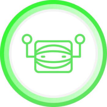 Line Green Circle Gradient Design vector