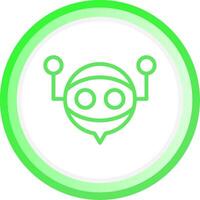 Virtual Assistant Creative Icon Design vector