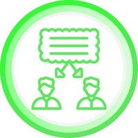 Line Green Circle Gradient Design vector