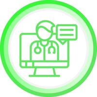 Telemedicine Creative Icon Design vector