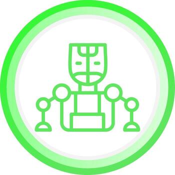 Humanoid Creative Icon Design vector