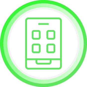 diseño de icono creativo de aplicación móvil vector