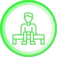 Loneliness Creative Icon Design vector