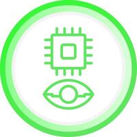 Eye Augmentation Creative Icon Design vector