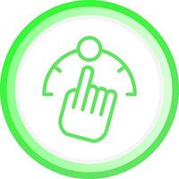 Gesture Control Creative Icon Design vector