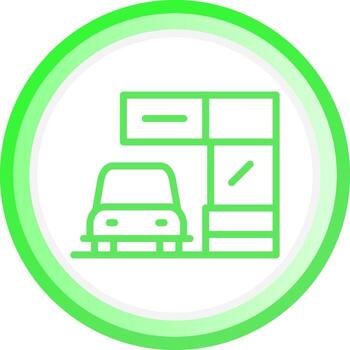 conducir a través de creativo icono diseño vector