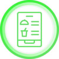 Digital Inflight Menu Creative Icon Design vector