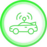 Autonomous Vehicle Creative Icon Design vector