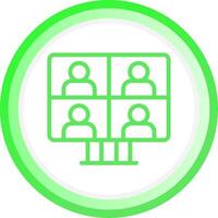 Conference Call Creative Icon Design vector