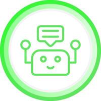 Chatbot Creative Icon Design vector