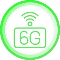 6G Network Creative Icon Design vector