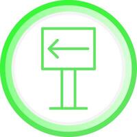 Left Creative Icon Design vector