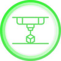 3D Printing Creative Icon Design vector