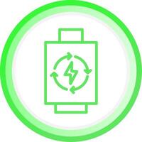 Rechargeable Battery Creative Icon Design vector