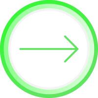 Right Arrow Creative Icon Design vector