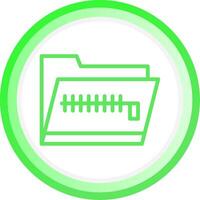Zip Folder Creative Icon Design vector