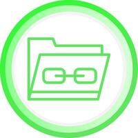 Link Folder Creative Icon Design vector