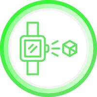 holo inteligente reloj creativo icono diseño vector