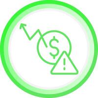 Macroeconomic Risk Creative Icon Design vector