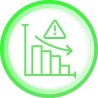 Market Risk Creative Icon Design vector