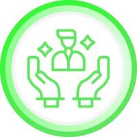 Personalized Care Creative Icon Design vector