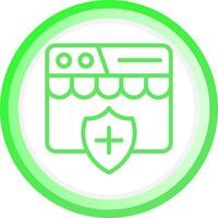 Online Insurance Enrollment Creative Icon Design vector