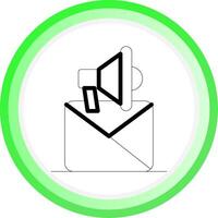 Email Marketing Creative Icon Design vector