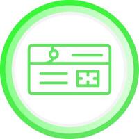 Debit Card Creative Icon Design vector