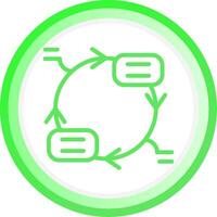 Continuous Cycle Creative Icon Design vector