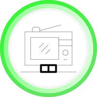 Digital Television Creative Icon Design vector