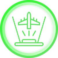 Ar Flight Training Creative Icon Design vector