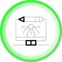 Digital Art Creative Icon Design vector