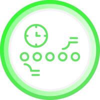 Circle Accent Timeline Creative Icon Design vector