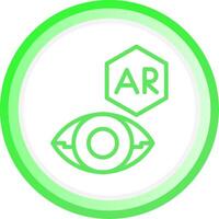 Ar Contact Lens Creative Icon Design vector
