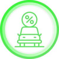 Car Loan Creative Icon Design vector