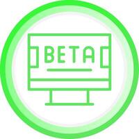 Beta Creative Icon Design vector