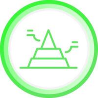 Basic Pyramid Creative Icon Design vector