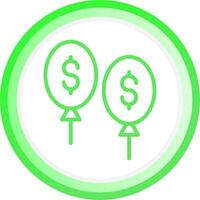 Balloon Payment Creative Icon Design vector