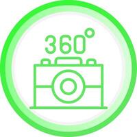 360 Camera Creative Icon Design vector