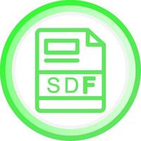 SDF Creative Icon Design vector