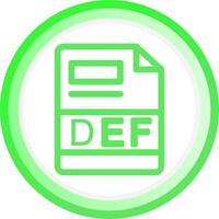 DEF Creative Icon Design vector