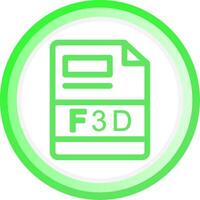 F3D Creative Icon Design vector