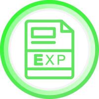 EXP Creative Icon Design vector