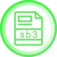 sb3 creativo icono diseño vector